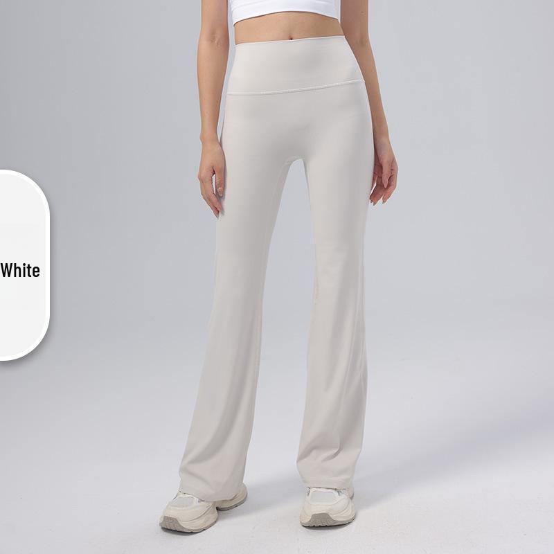 

Nuls Youthful Nude High-Waist Flared Yoga Pants with Back Pocket for Spring/Summer Fitness S (Waist 29.5 cm)