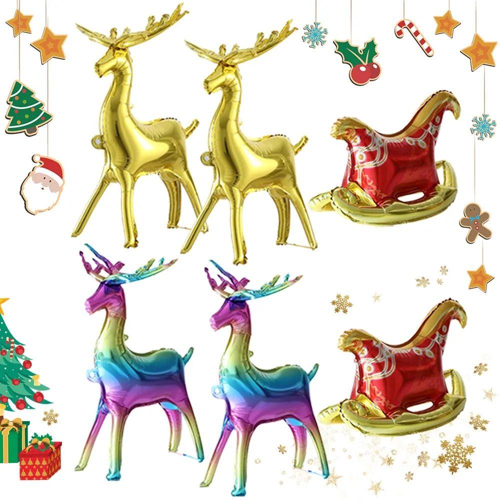 4D Cute Foil Balloons Xmas Party Ornaments Balloons  Home New Year Party Supply