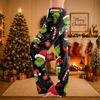 Women's Christmas Print Pants Casual Holiday Pants with No Pockets
