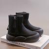 Children's snow boots girls winter cotton shoes new velvet short boots girls cotton boots medium older children's princess shoes