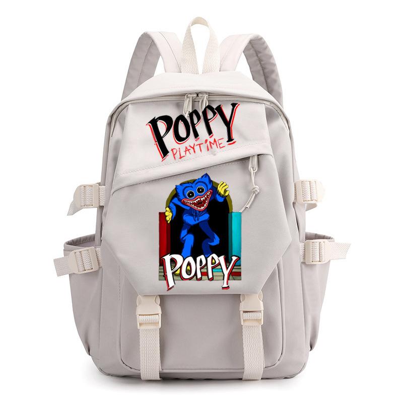 Poppy Waterproof Women's Backpack Girl Schoolbag Large Capacity Travel Leisure Shoulder Bag