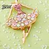 Sparkling Keychain Ballerina Rhinestones Ballet Dancer Key Ring for Women