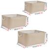 Foldable Fabric Storage Baskets, with Handles Linen Wardrobe Storage Rack Home Wardrobe Towel Toys Storage Basket