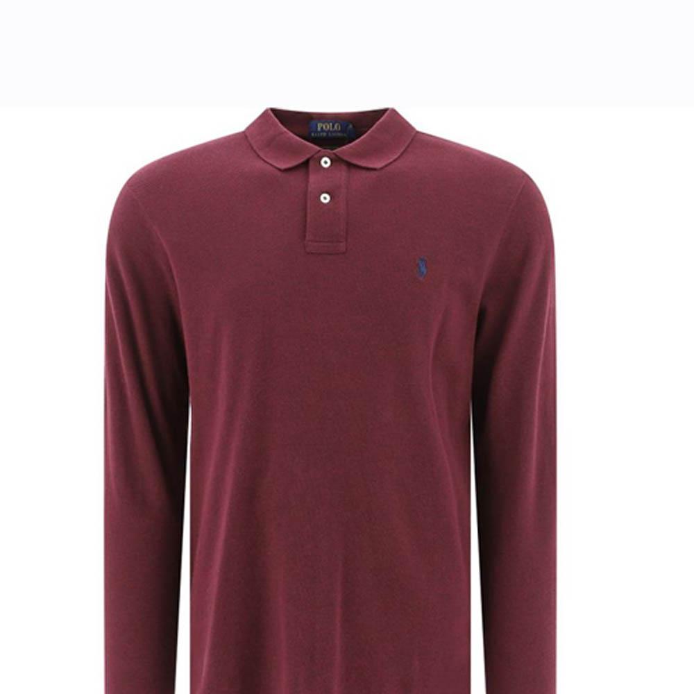 Polo Ralph Lauren Embroidered Logo Loose Fit Long Sleeve Polo Shirt Men Tops 680790-073