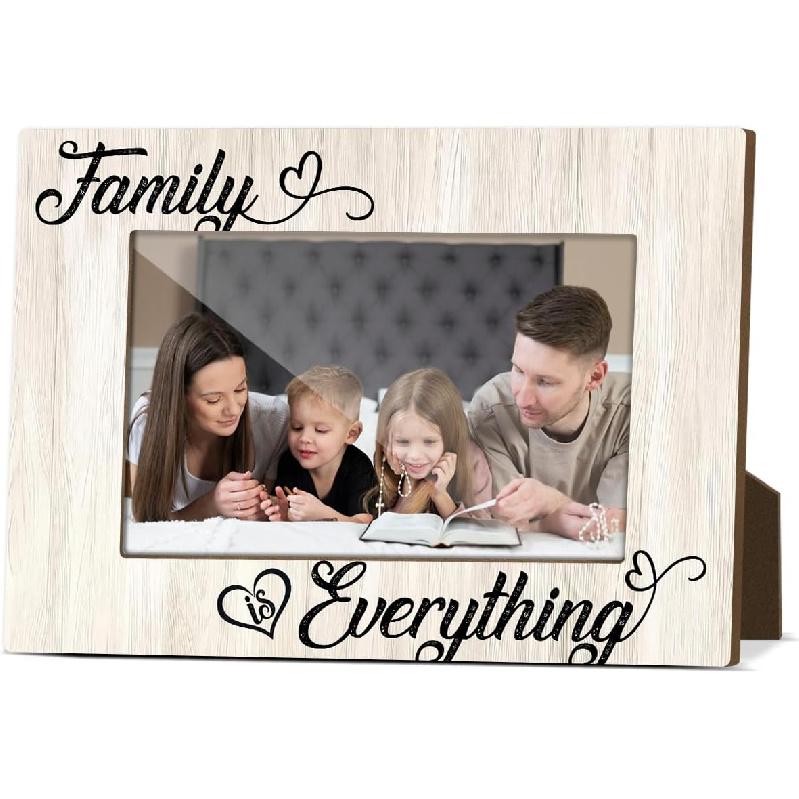 Godmother Frame Wooden Picture Frames 4x6 Picture Display for Desk Godparents Gifts for Baptism Horizontal Pictures Frames Small Photo Display God