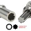 Stainless Steel Universal Joint Drive Shaft for 1/10 RC Crawler SCX10 III Capra TRX4 TRX6 D90 VS4-10 CC01 CFX Element Enduro TF2