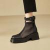 Leather Ankle Boots for Women Mesh New In Booties Footwear Large Size Warm Hot On Offer Sale Pu Y2k Trend 2025 Woman Short Shoes
