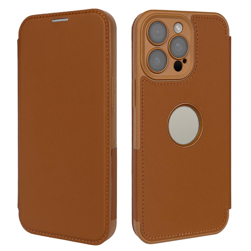 

For iPhone 14 Pro Max Magnetic Case RCS Eco Friendly Phone Cover with RFID Blocking Brown