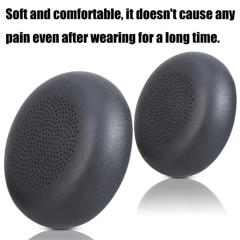 1Pair Earpads Leather Ear Pad Ear Cushions Cover Memory Foam Earmuffs for WH64 YHS36 WH62 WH66 Headsets
