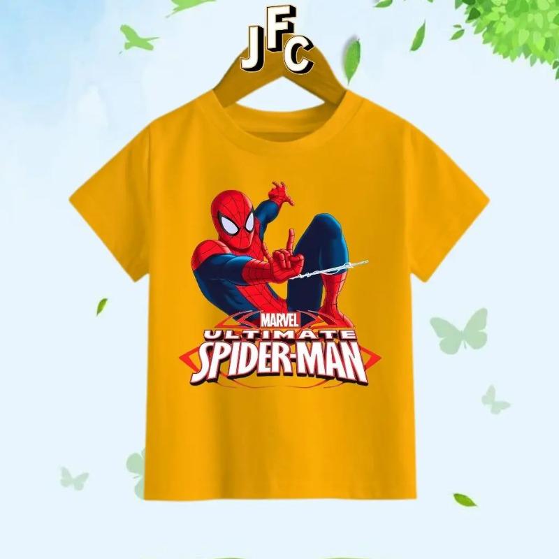 Marvel Ultimate Spider Man Kids T Shirt Superhero Graphic Tee Boys 100% 110