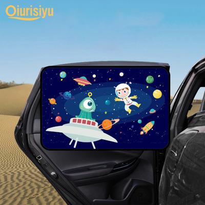 Rideau solaire magnétique pour fenêtre latérale arrière de voiture, joli dessin animé imprimé, couverture de pare-soleil, accessoires de voiture Quicken