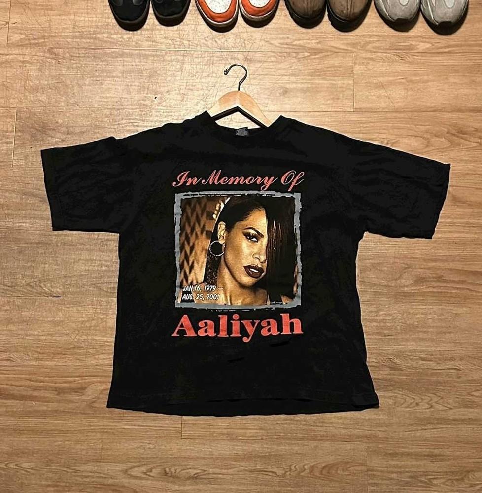 Gildan Shirts In Memory of Aaliyah 1979-2001 Unisex Concert S-5XL LO207 Unisex T-Shirt M