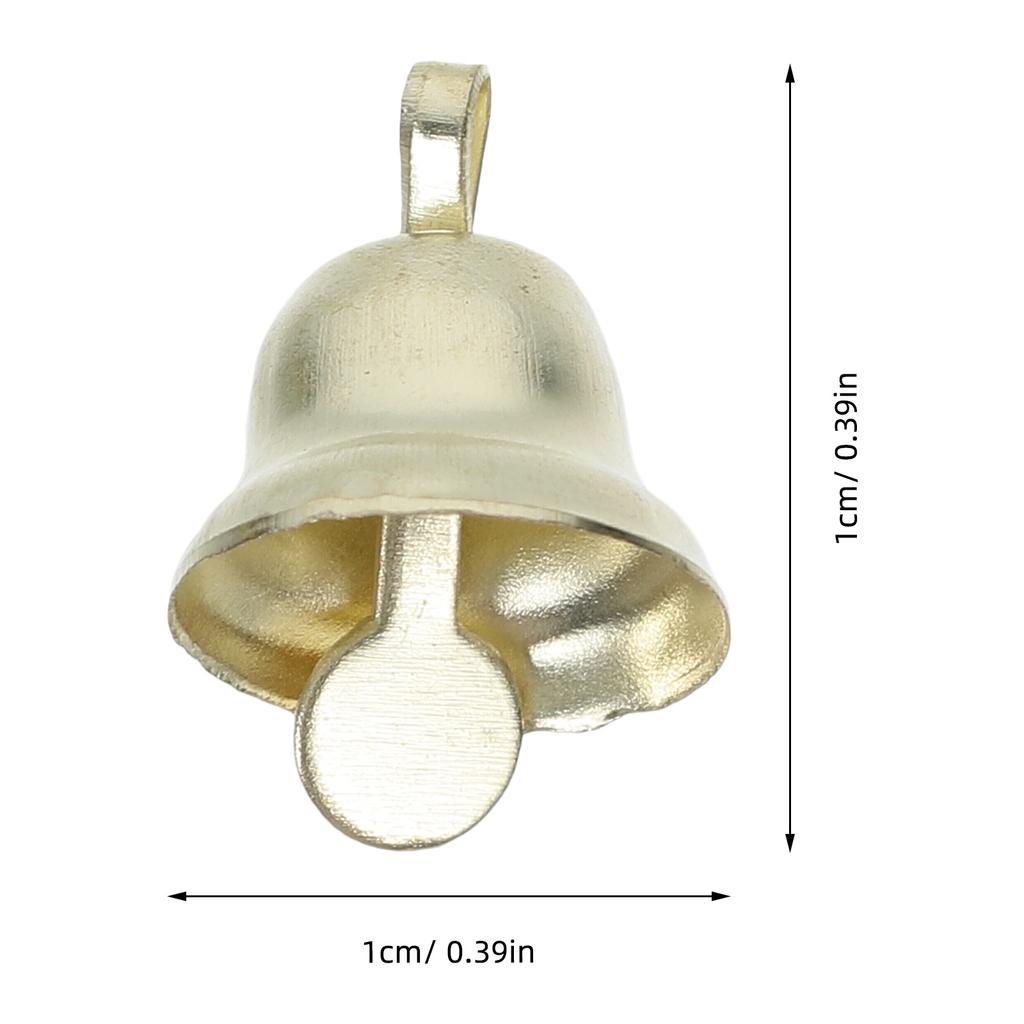 100 pcs Gold Metal Jingle Bells For Christmas Decorations 2025 Christmas Tree Decorations DIY Hanging Bell Christmas Ornaments