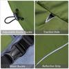 Dog Raincoat Windbreaker for All Dog Sizes Waterproof Dog Outdoor Jacket with Reflective Strip, Adjustable Straps & Snap Button