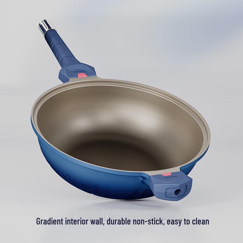 TIBORANG City Engraved Multi-Purpose Non-Stick Wok