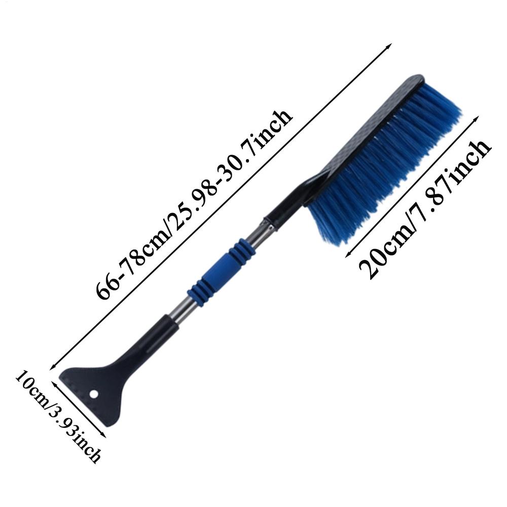 Snow Brush For Car Extendable Winter Auto Cleaning Tool Auto Snow Remover Brush For Drivers Adventure Seekers Travelers Trucks