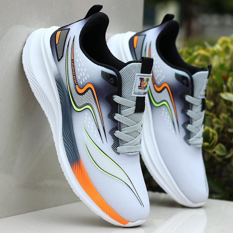 Domestic Brand Shoes Spring New Mesh Breathable Sports Shoes Soft Sole Casual Lightweight Running Trendy Shoes