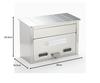 GREEN LIFE PS-30H Wall-Mounted Stainless Steel Mailbox (Made in Japan) - Fits A4 Size Items and Compatible with Padlocks
