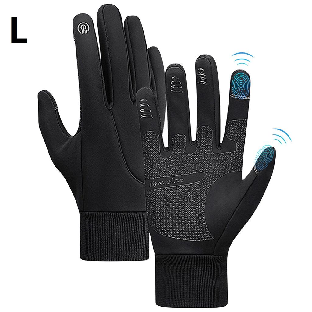 Winter Gloves Men Women Touch Screen Non-Slip Gloves Windproof Water-Resistant Warm Winter Gloves Thermal Running Mittens