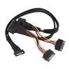 SlimSAS 8X To 2*U.2 NVMe Adapter SlimSAS Data Line SFF8654(8i) To 2*SFF-8639 NVME(U.2) Patch Cord