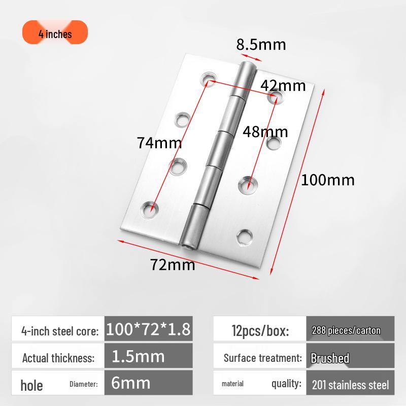 Tiché panty pro skříně a okna z nerezové oceli 304 - Velikosti: 1'', 1,5'', 2'', 3'', 4''