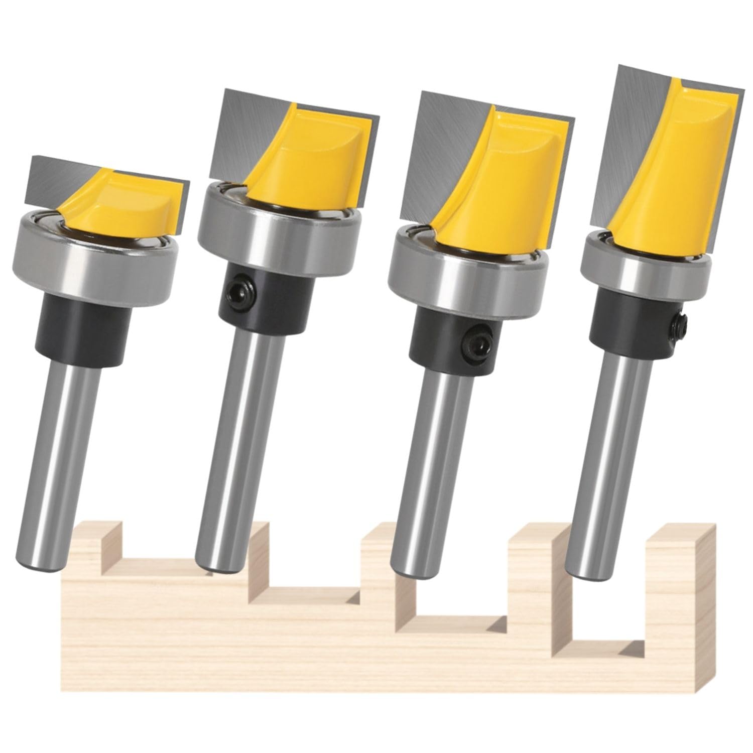 

MSMint Router Bit 6mm Trimmer Bit Carving Bit Set of (Shallow 4)