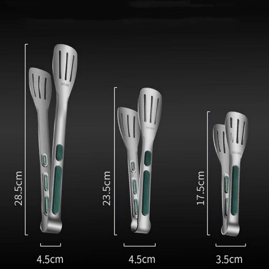 Food Grade Stainless Steel Kitchen Tongs for Cooking,BBQ,Heavy Duty Locking Metal Food Tongs Non-Slip Grip