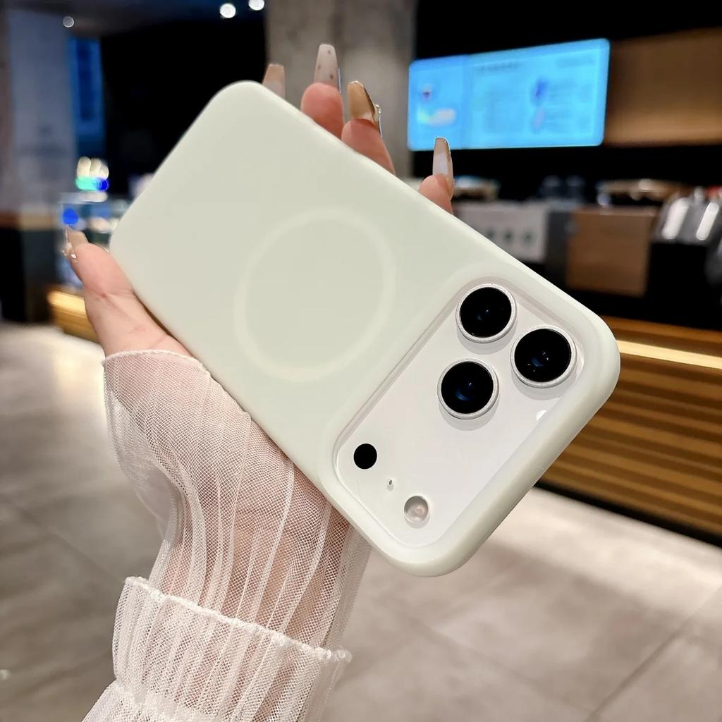 Trendy INS Macaron Jelly Wireless Charging PC+TPU Case For IPhone 17 Pro Max Air 16E 15 14 13 12 11 Plus Smooth-Touch Back Cover