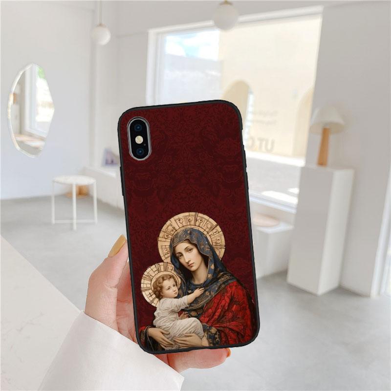 BF115 Virgen Maria Soft Shell Phone Case for Redmi Note 13 14 Pro+ Plus A3 A3X 13X 13C 13R 14S 14C 14R