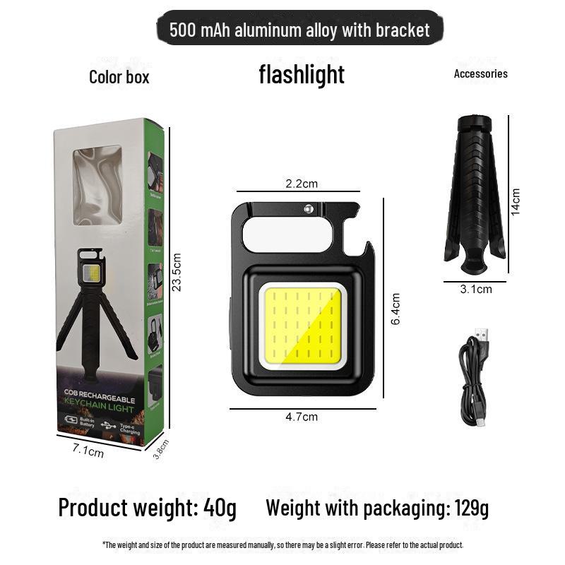 Portable Magnetic Mini Keychain Flashlight: Multifunctional Outdoor Emergency Light