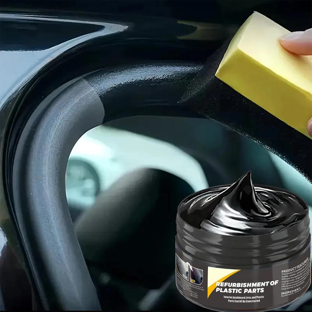 Auto-Innenraum-Reparaturpaste, Polierwachs für Kunststoff im Innen- und Außenbereich, Kratzerreparatur, auch für Reifen geeignet.