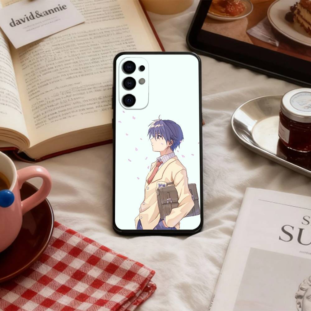 E-Emotional C-Clannad   Phone Case For Samsung S 25,24,23,22,30,21,10,9,Ultra,Plus,Lite,FE,4,5 G Soft Black Case