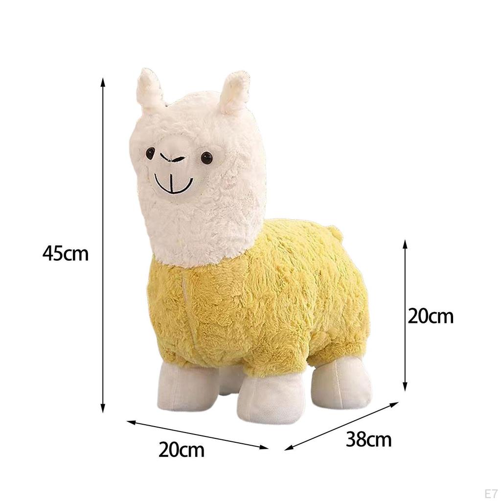Adorable Alpaca Plush Footrest for Home Decor