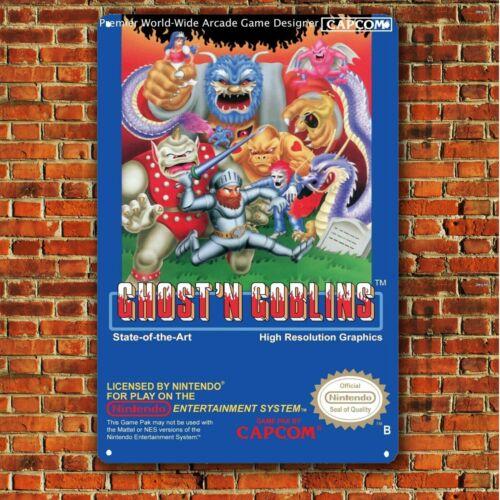 Ghostaposn Goblins Nes Retro Video Game Metal Poster Tin Sign 2030cmaluminum 20x30cm（7.8x11.8inch）