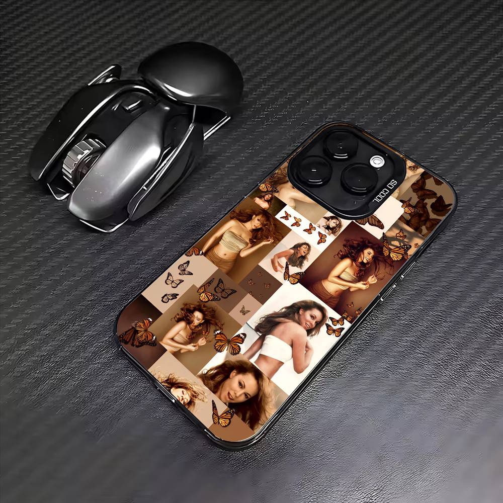 M-Mariah carey wallpaper  Phone Case For iPhone17,16,15,14,13,12,11 Plus,Pro Max Colored Silver Plated Inside Cover