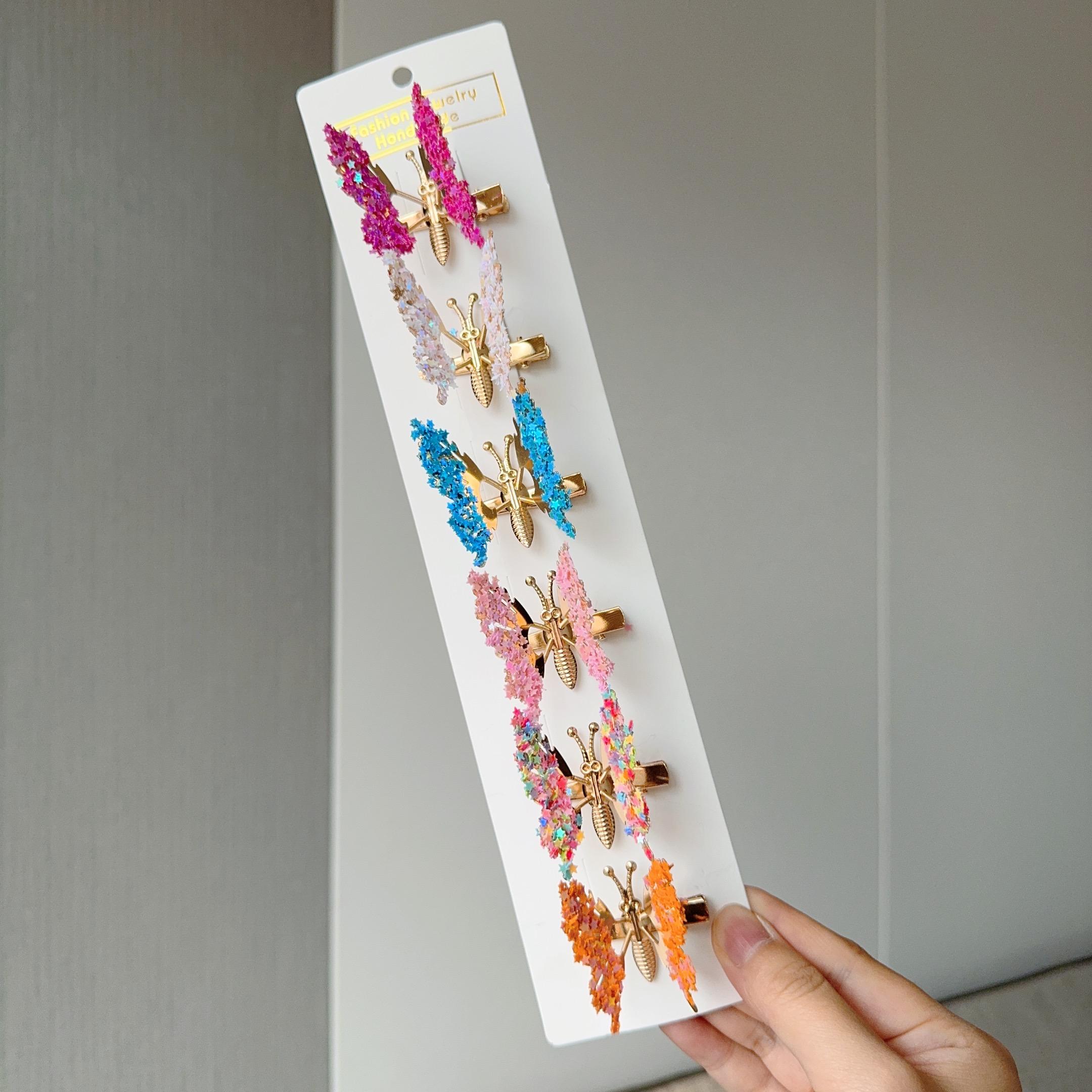 

6 шт. Элегантная заколка-бабочка с кисточкой, женская, ретро-аксессуары, дрожащая боковая заколка, подвижная бабочка, головной убор, праздничные украшения, подарок