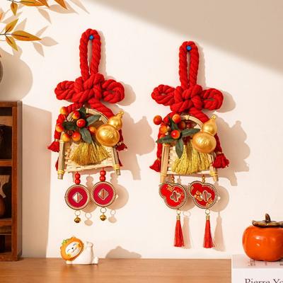Traditional Design Chinese New Year Pendant Chinese Knot Lucky Chinese Knot Door Decoration Family Reunion Year of The Horse