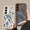 Shark Dolphin Print TPU Case For Samsung Galaxy A17 A56 A36 A26 A55 A16 A15 A35 A25 5G S25 Edge S22 S23 Ultra S24 FE Phone Cover