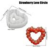 1Pc 3D Blueberry Mousse Cake Mold Blueberry Raspberry Fruit Shaped Dessert Mold Silicone Baking Mold for Chocolate Pudding Decor
