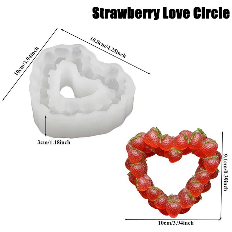 1Pc 3D Blueberry Mousse Cake Mold Blueberry Raspberry Fruit Shaped Dessert Mold Silicone Baking Mold for Chocolate Pudding Decor