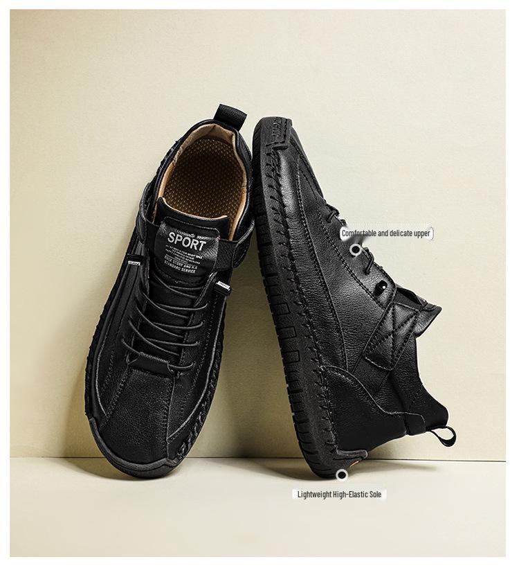 New 2026 Korean Style Handmade Women's Breathable High-top Casual Boots