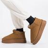 Muffin Sole Snow Boots Women's Short Tube Winter New Warm Cotton Shoes Piled Thickened Women's Shoes Short Boots G9901