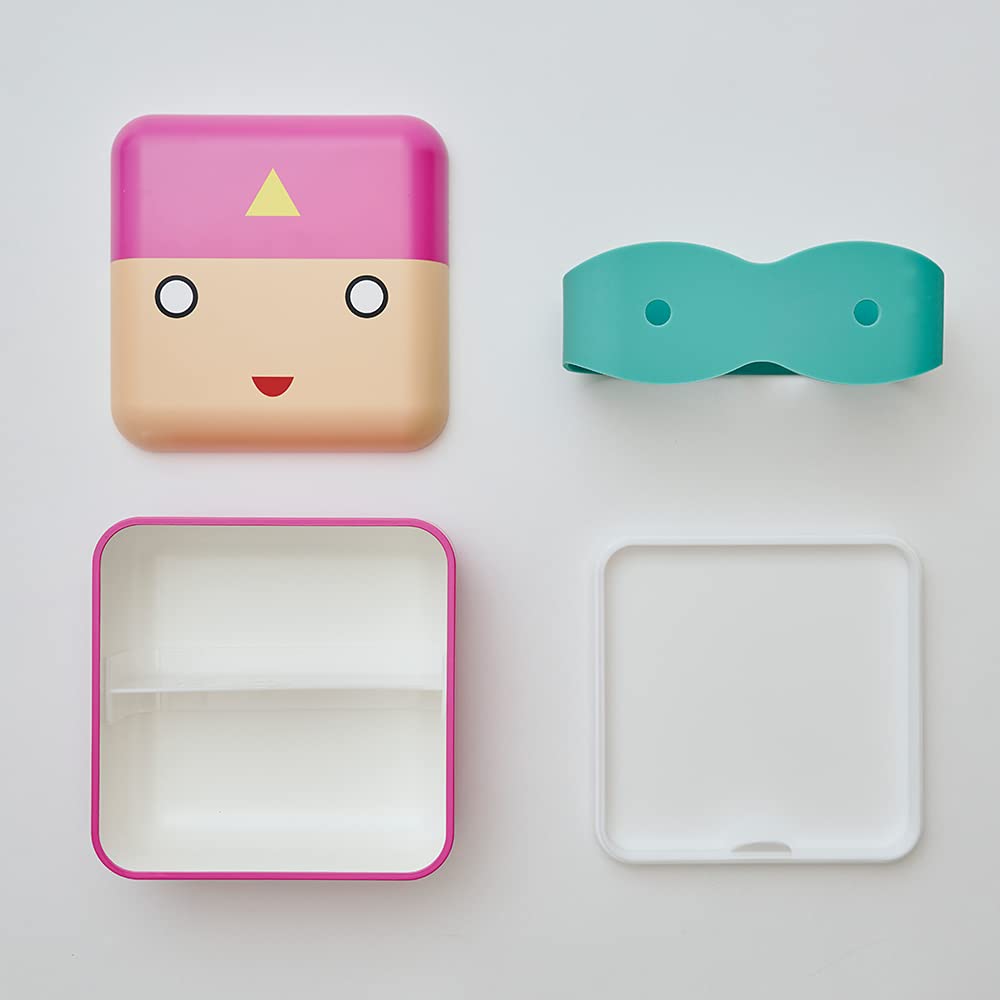 tak Bento Box Pink Superhero Lunch Box Leg