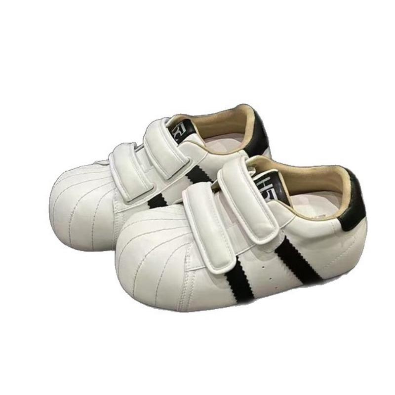 Autumn New Velcro Ugly Cute Shell Head Bread Shoes Versatile Inner Height Increase Casual Sports Board Shoes