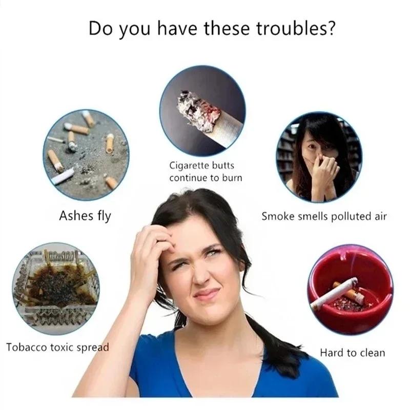 30pcs Disposable Ashtray Smoke Removal Sand Remove Smoke Smell Family Convenient Disposable Practical Ashtray-amagi