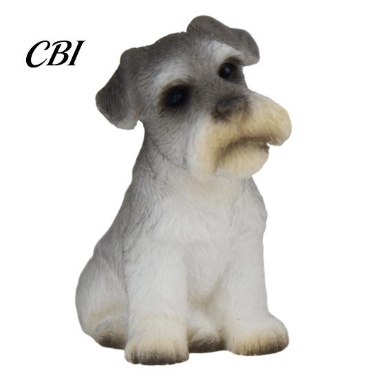 Decorative Resin Statues Cute Puppy Figurine, Ornament for Desk And Car Decor, Small Garden Realistic Dog Figurines, Miniature Animal Statue