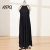 Boho Chic Clothing Women's Sheer Lace Halter Maxi Dress Sleeveless Floral Beach