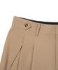 Sinkia Heritage Adjustable Double-Pleat Trousers Tan Beige