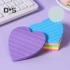 Sticky Notes Set 8 Colors Heart Square Shapes Removable Clean Smooth Writing Sticky Notes Home Office School Supplies
