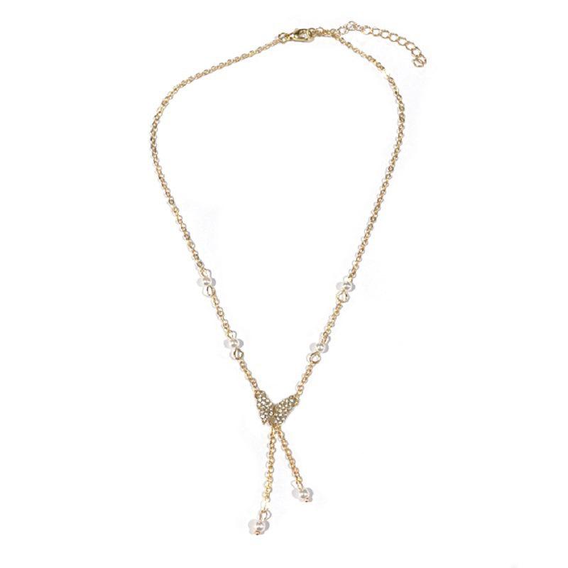 2023 Pearl Butterfly Choker: Women's High-End Luxury Necklace with Zircon Clavicle Chain
